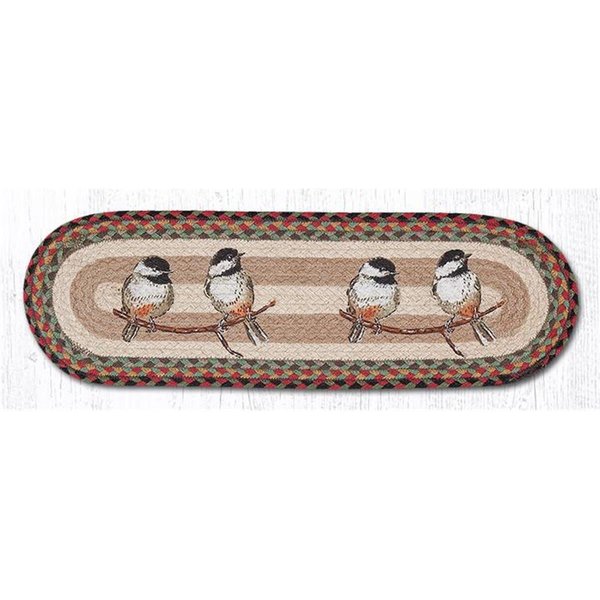 Capitol Importing Co 27 x 825 in Chickadee Printed Oval Stair Tread Rug 49ST081C